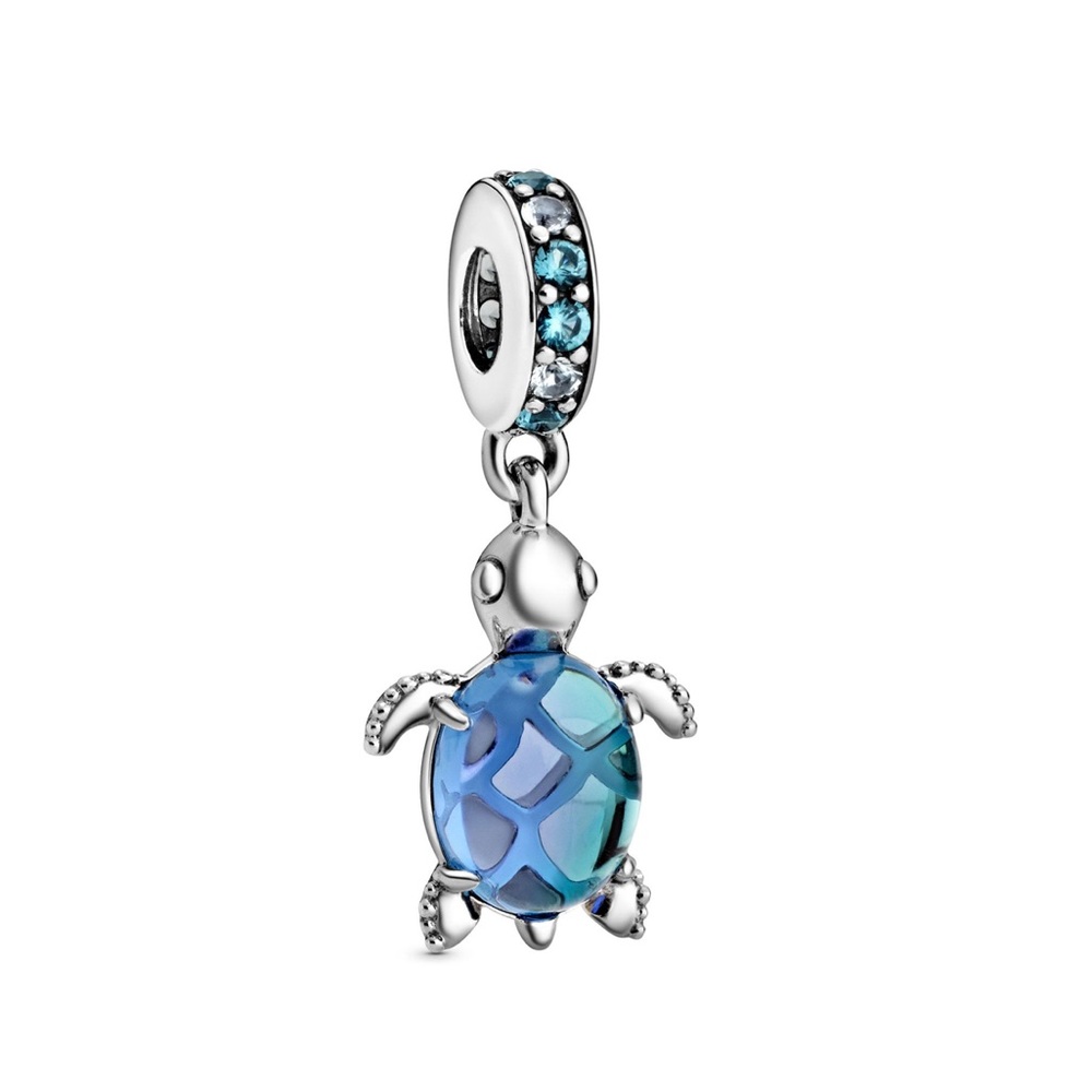 Pandora Murano Glass Sea Turtle Dangle Charm